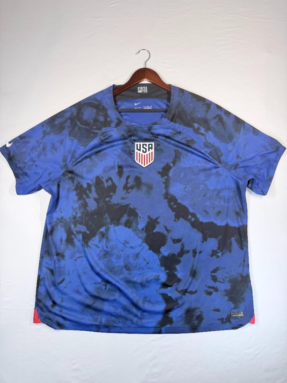 Nike USA Soccer Jersey 3XL Blue Tie-Dye Dri-FIT